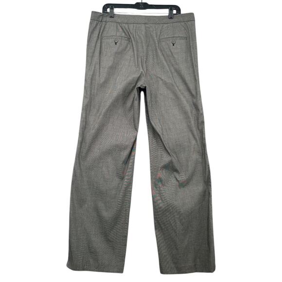 Talbots Gray Black Pin Check High-waisted Wide-leg Pants Corpcore Women Size 16 - Picture 2 of 8